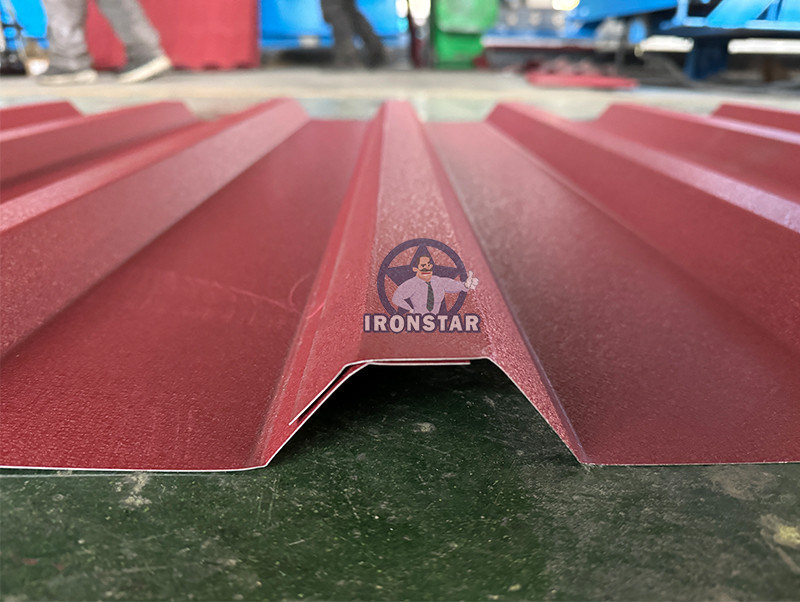 “6 Rib Trapezoidal Metal Sheet Glazed Tile Double Layer Roll Forming Machine For Slovakia Construction Roofing Double Layer 6 Rib Trapezoidal Glazed Tile Roll Forming Machine Slovakia”