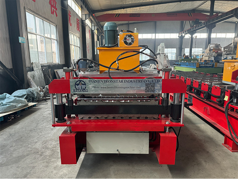 “Automatic 840 Trapezoidal Roof Sheet 836 Corrugated Roof Tile Double Layer Roll Forming Machine For Bolivia Metal Roof Panel Making Machine Full Automatic 840&836 Double Layer Roll Forming Machine ”