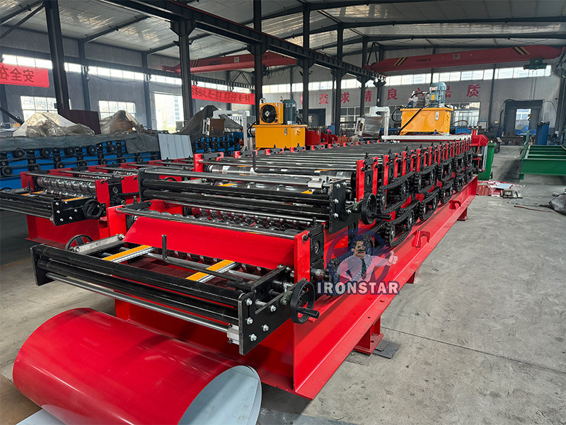 “Automatic 840 Trapezoidal Roof Sheet 836 Corrugated Roof Tile Double Layer Roll Forming Machine For Bolivia Metal Roof Panel Making Machine Full Automatic 840&836 Double Layer Roll Forming Machine ”