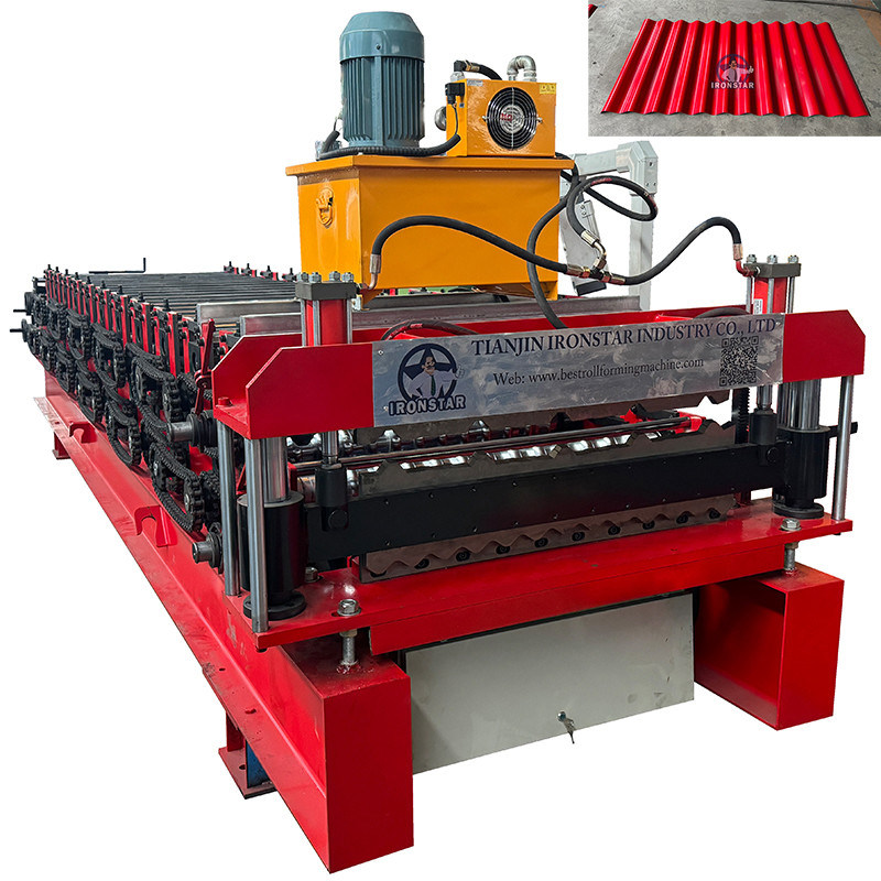 “Automatic 840 Trapezoidal Roof Sheet 836 Corrugated Roof Tile Double Layer Roll Forming Machine For Bolivia Metal Roof Panel Making Machine Full Automatic 840&836 Double Layer Roll Forming Machine ”