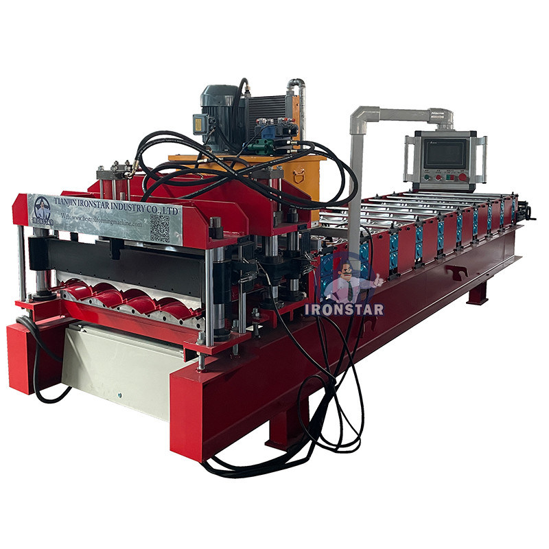 “828 Glazed Tile Roll Forming Machine Water Ripple Roll Forming Machine Step Tile Roll Forming Machine Roofing Tile Production Line Equipment for Bolivia Roof Tile Factory”