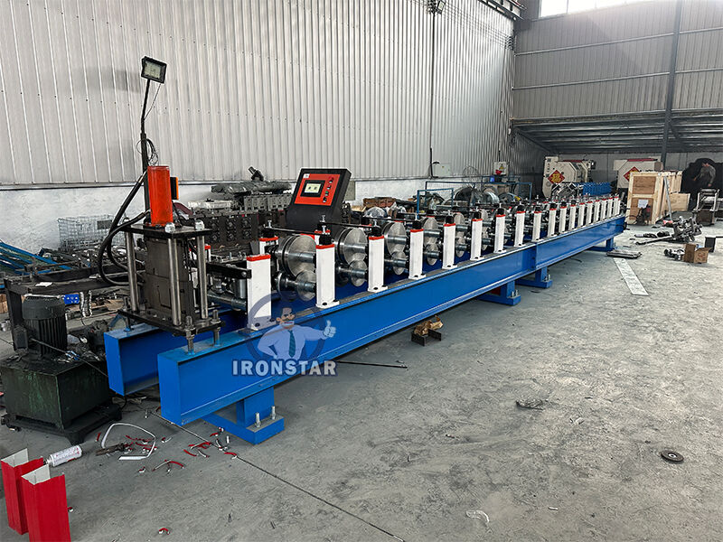 “High Speed Automatic Water Gutter Roll Forming Machine for Azerbaijan Market, Rain Gutter Profile Making Machine, Metal Drainage Gutter Downpipe Roll Forming Equipment with Customizable Profiles”
